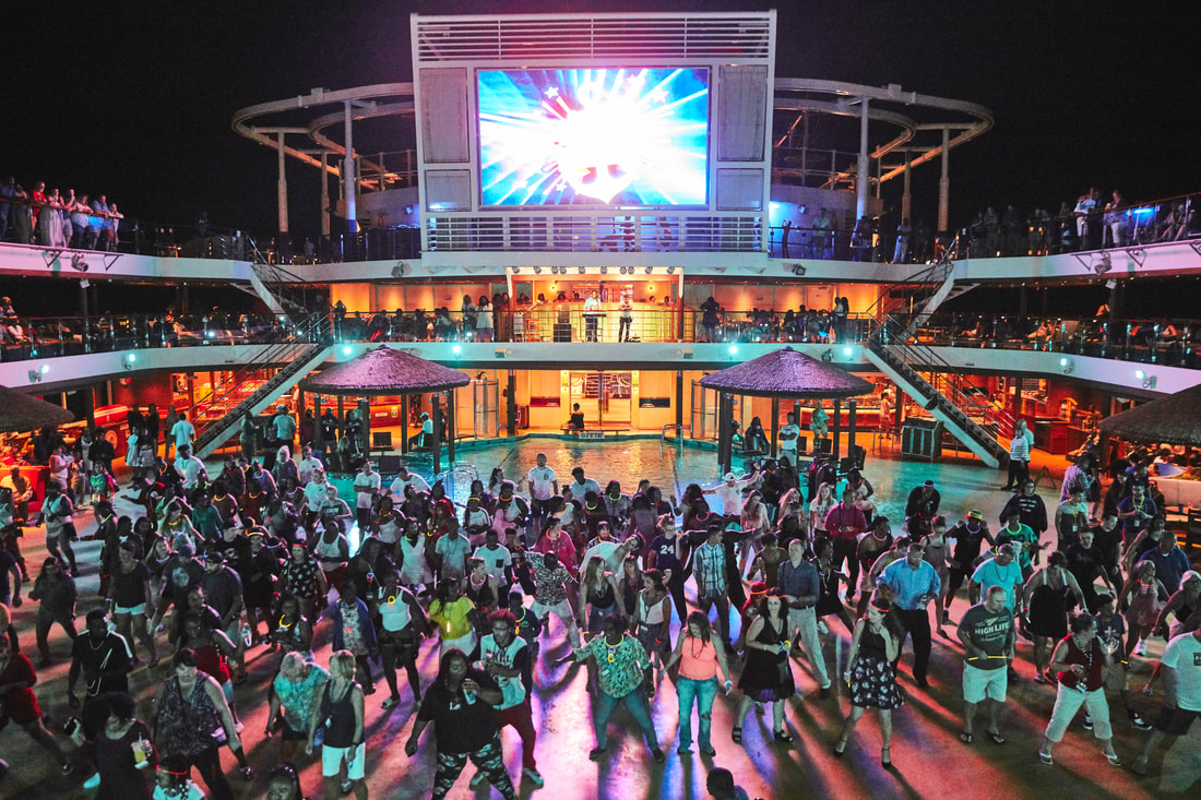 Deck Party on a Carnival cruise ship