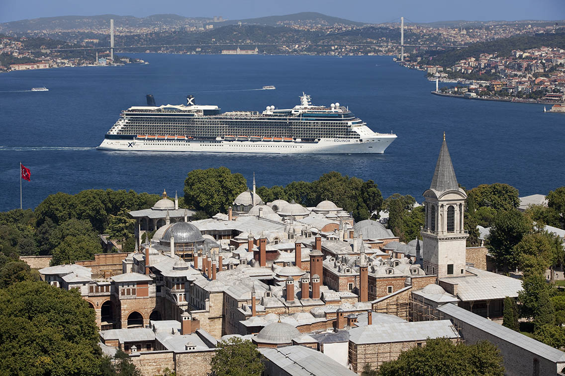 Celebrity Cruise ship in Istanbul